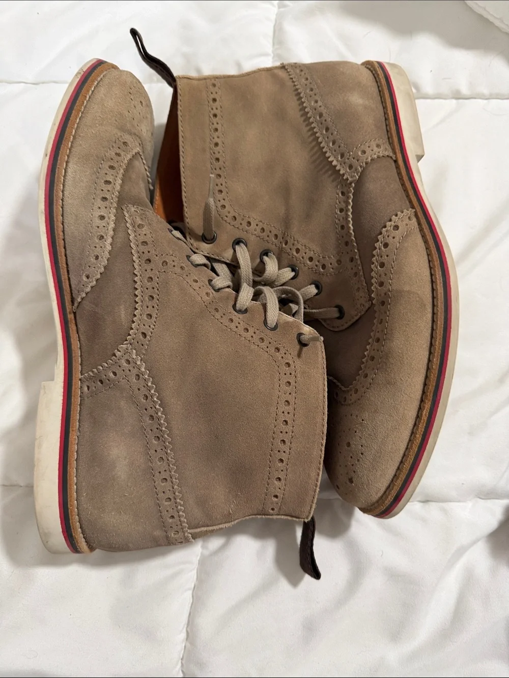 Gordon rush tan suede